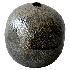 Vaso in porcellana Metallic Black Caviar