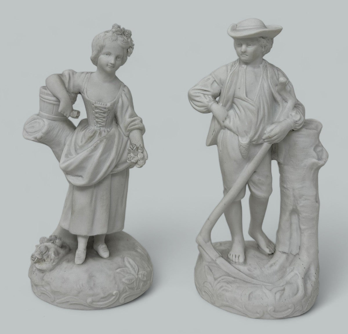 Antique Grand Tour Escultura Pariana Francesa Figuras Masculinas Femeninas Grupo 19C
