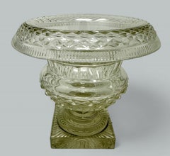 Antique Irish Tipperary Waterford Glass Cut Crystal Victorian Turnover Bowl 19Ct