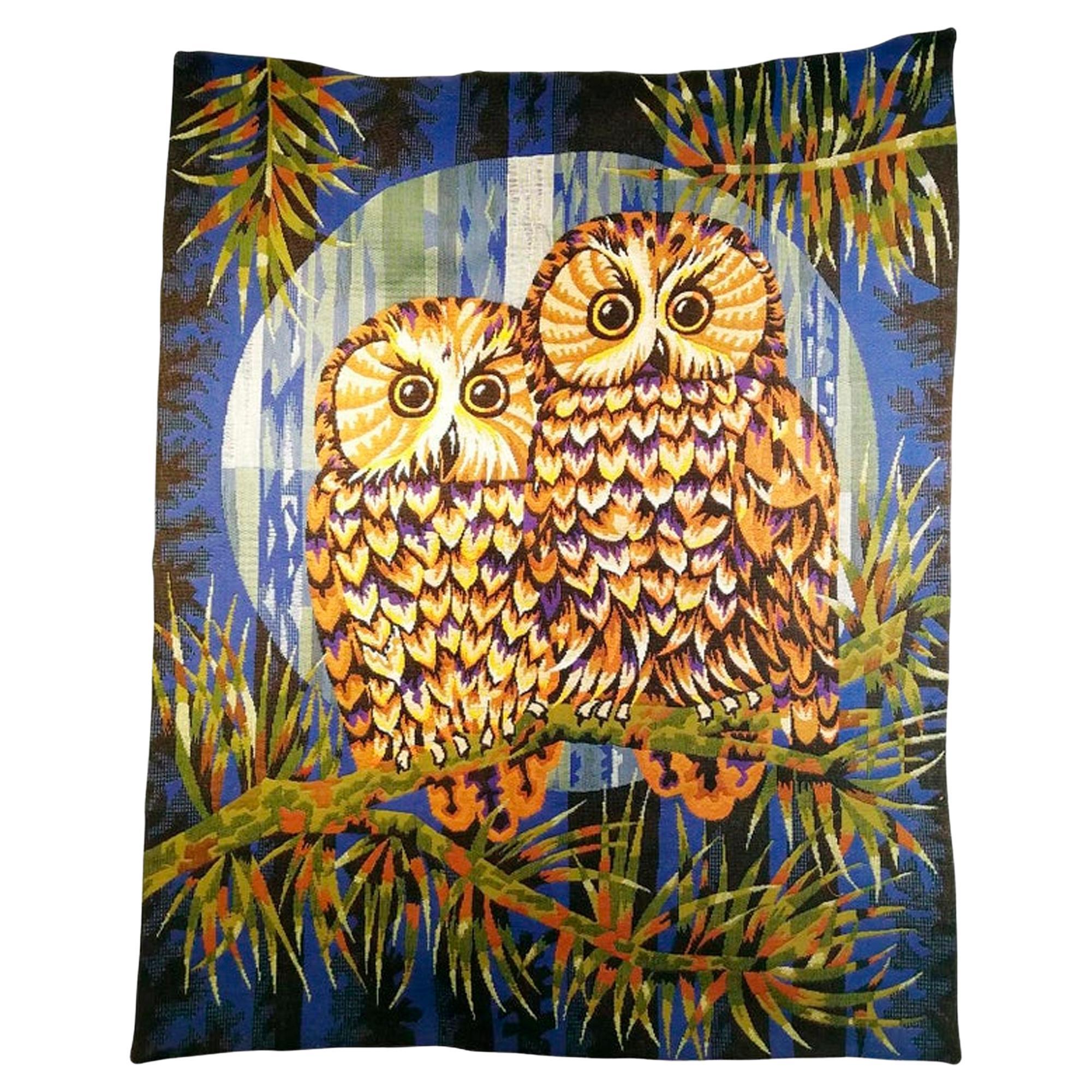 “Two Owls” Signed by Alain Cornic