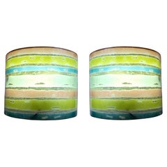 Coppia di lampade colorate della metà del XX secolo, circa 1960