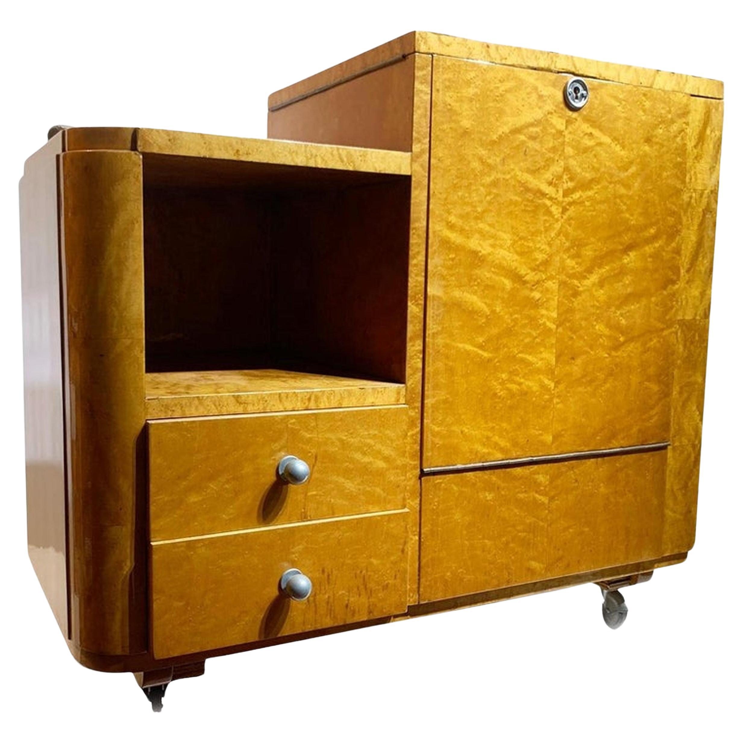 Carrito de bar Art Decó, Francia, hacia 1940