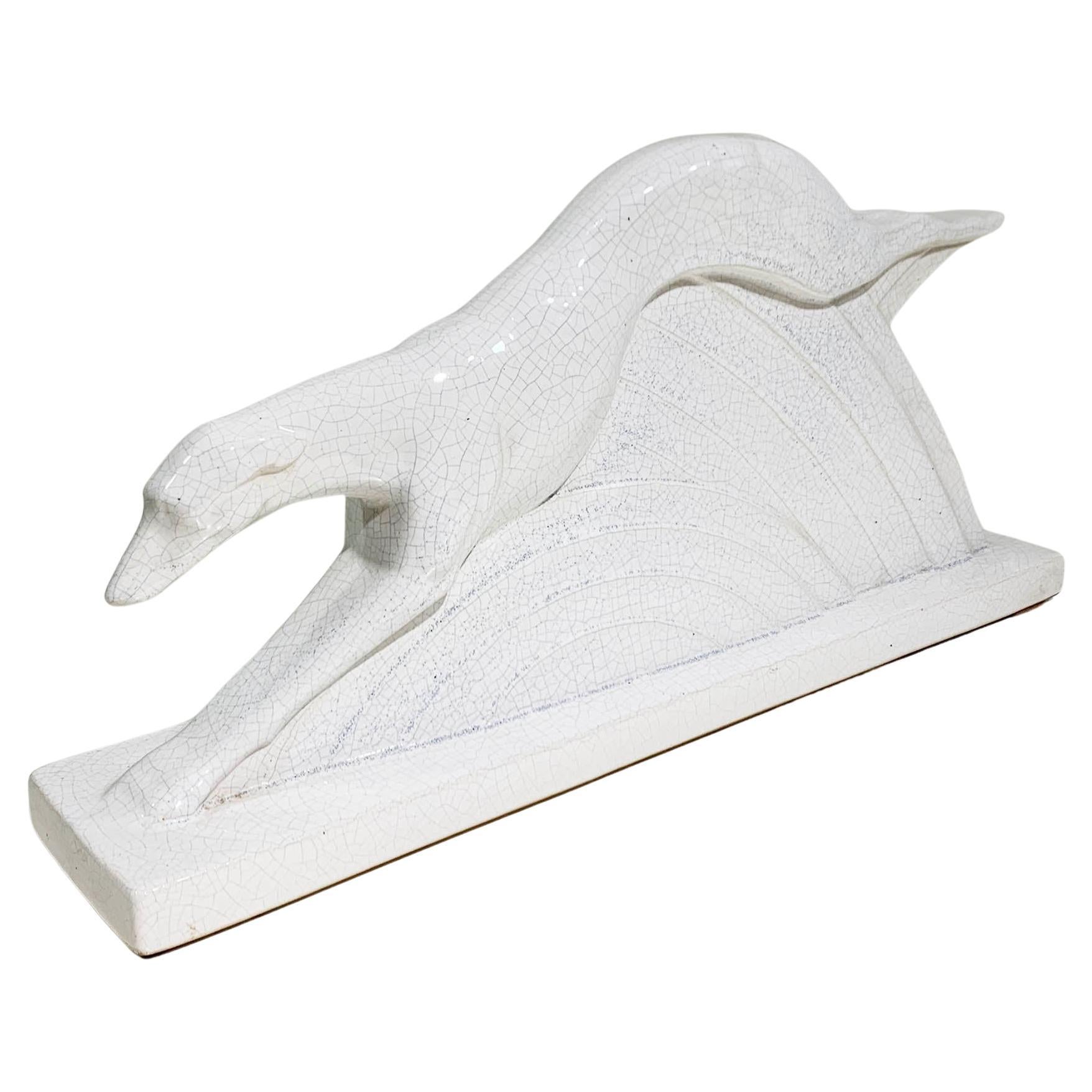 Charles Lemanceau, Running Greyhound Sculpture, 1930