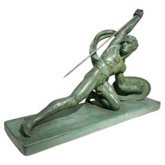 Escultura Art Decó de terracota Firmada "S.Melani", circa 1930