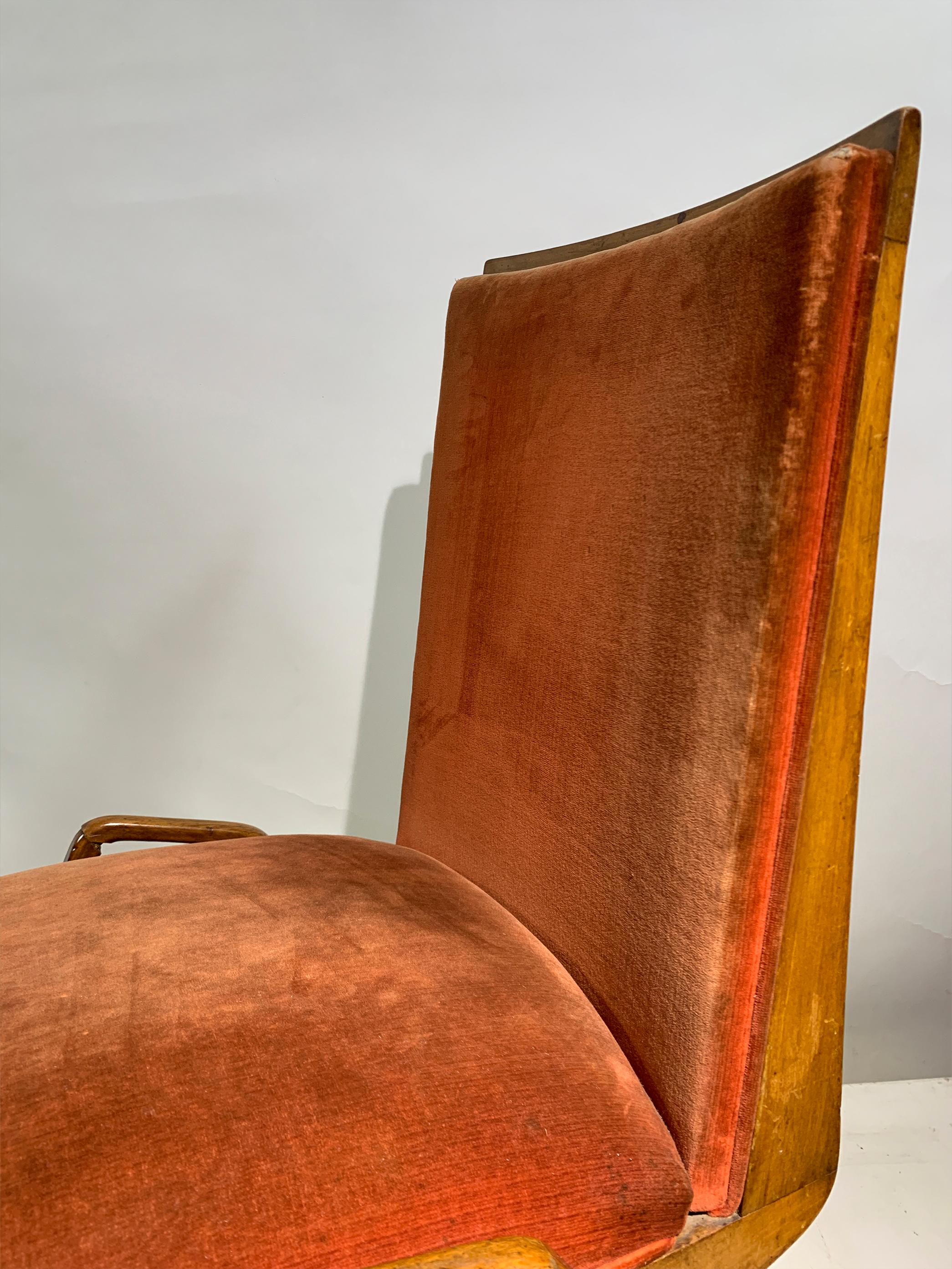 Maurice Pré Juego de 4 Sillas de Comedor Modernas de Mediano Siglo COM, Francia, Años 50 en venta 10
