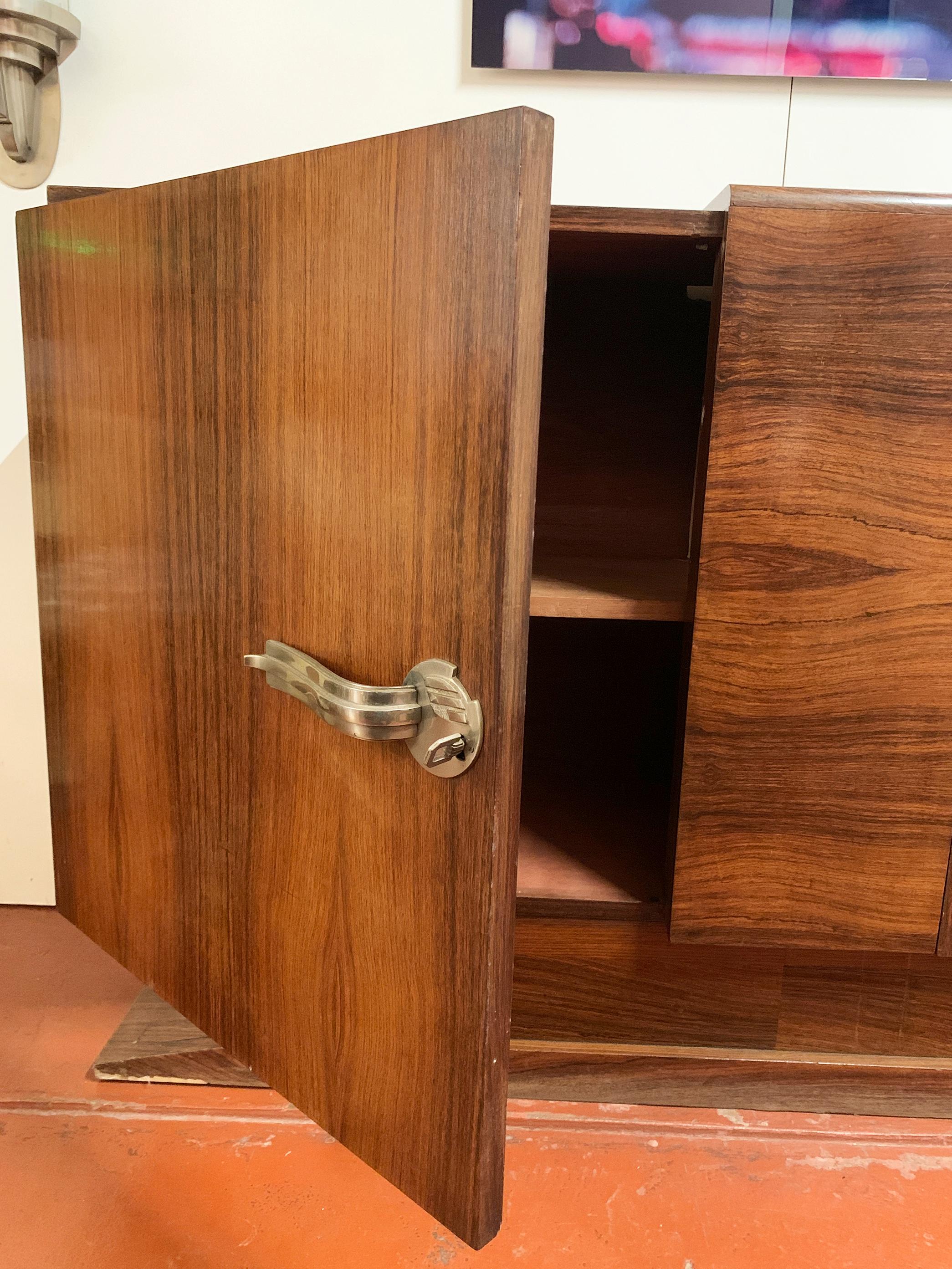 Credenza Art Deco francese in ebano Macassar, CIRCA 1930 in vendita 11