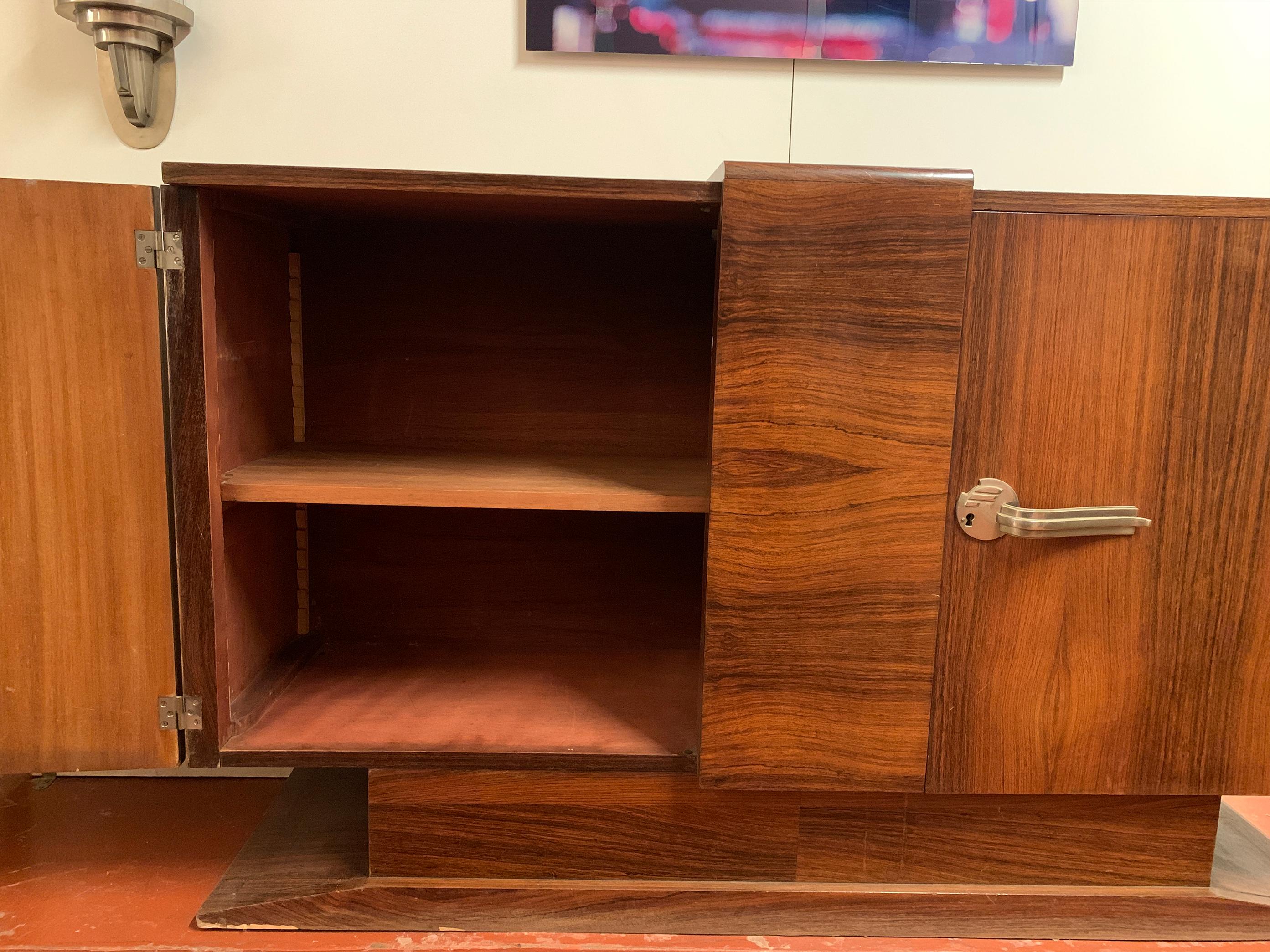 Credenza Art Deco francese in ebano Macassar, CIRCA 1930 in vendita 3