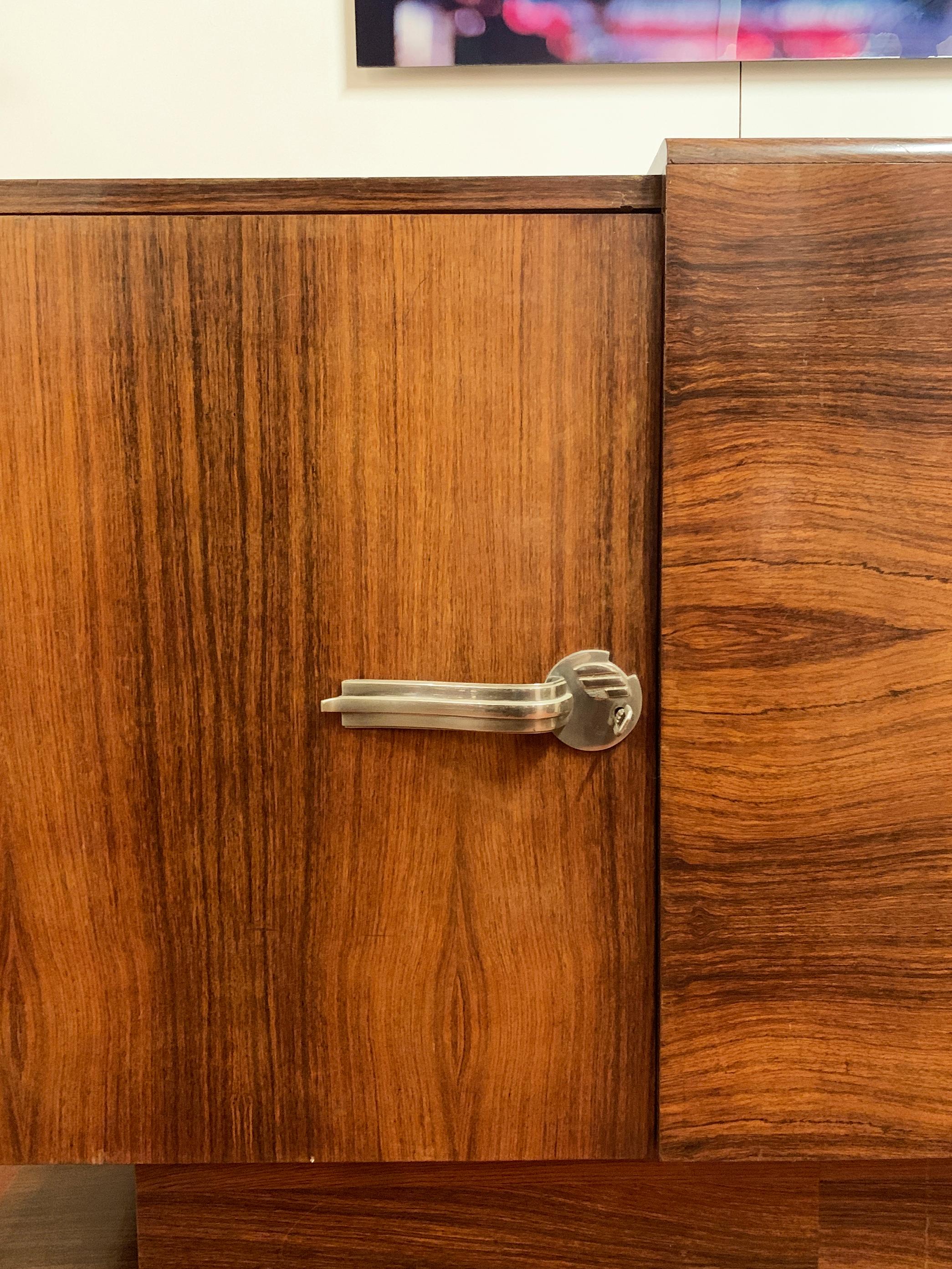 Credenza Art Deco francese in ebano Macassar, CIRCA 1930 in vendita 9
