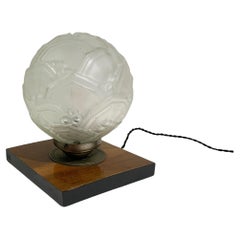 Mid 20th Century French Art Deco Table Lamp/ Globe, Circa 1930