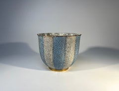 Petit Royal Copenhagen Maceta esmaltada azul pálido gris craquelado #3483