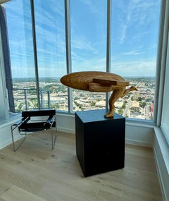 Hy Farber Plywood Airplane Contemporary Folk Art Sculpture