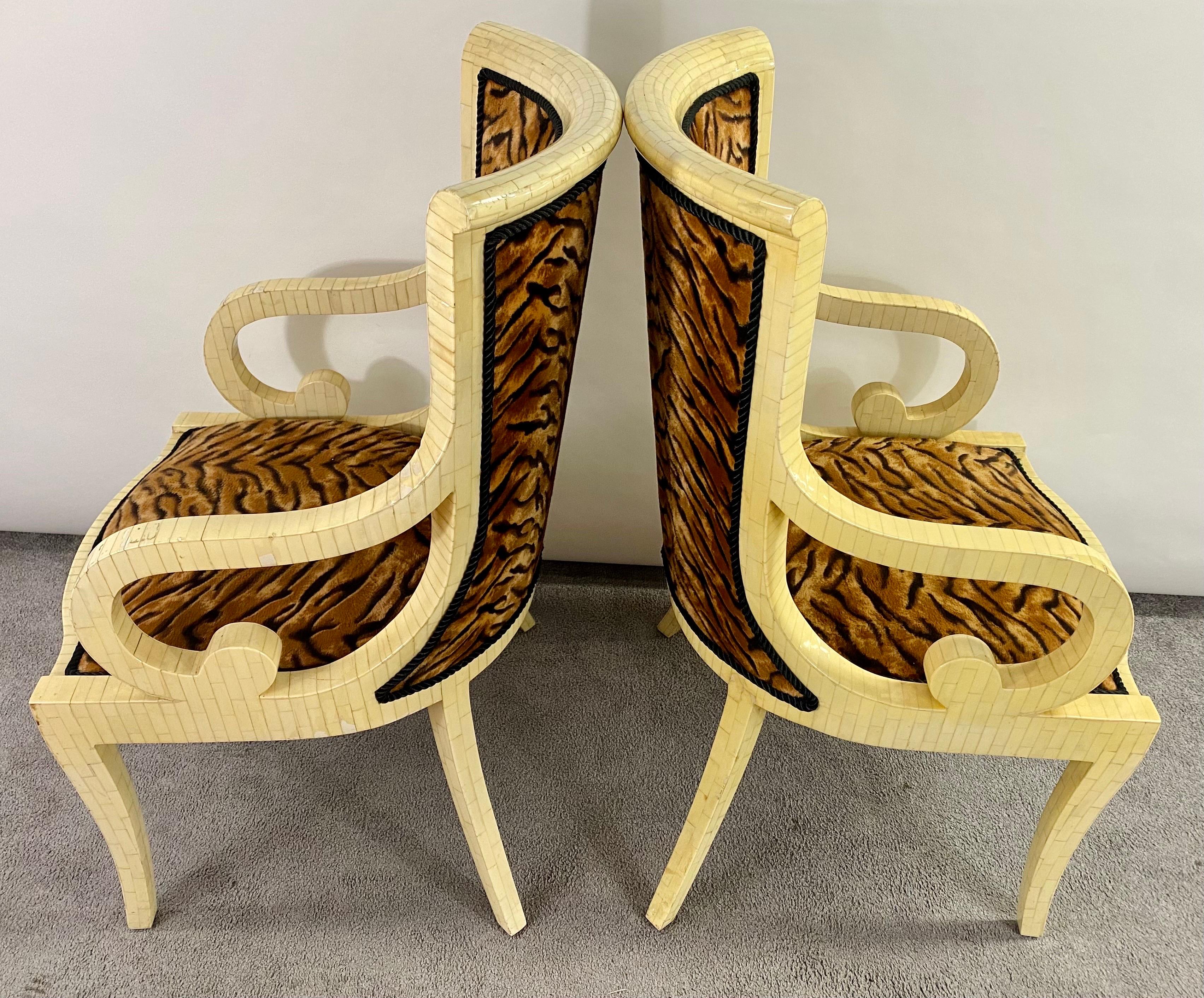 Enrique Garcel Off-White Bone Lounge Chair or Armchair, a Pair  For Sale 11