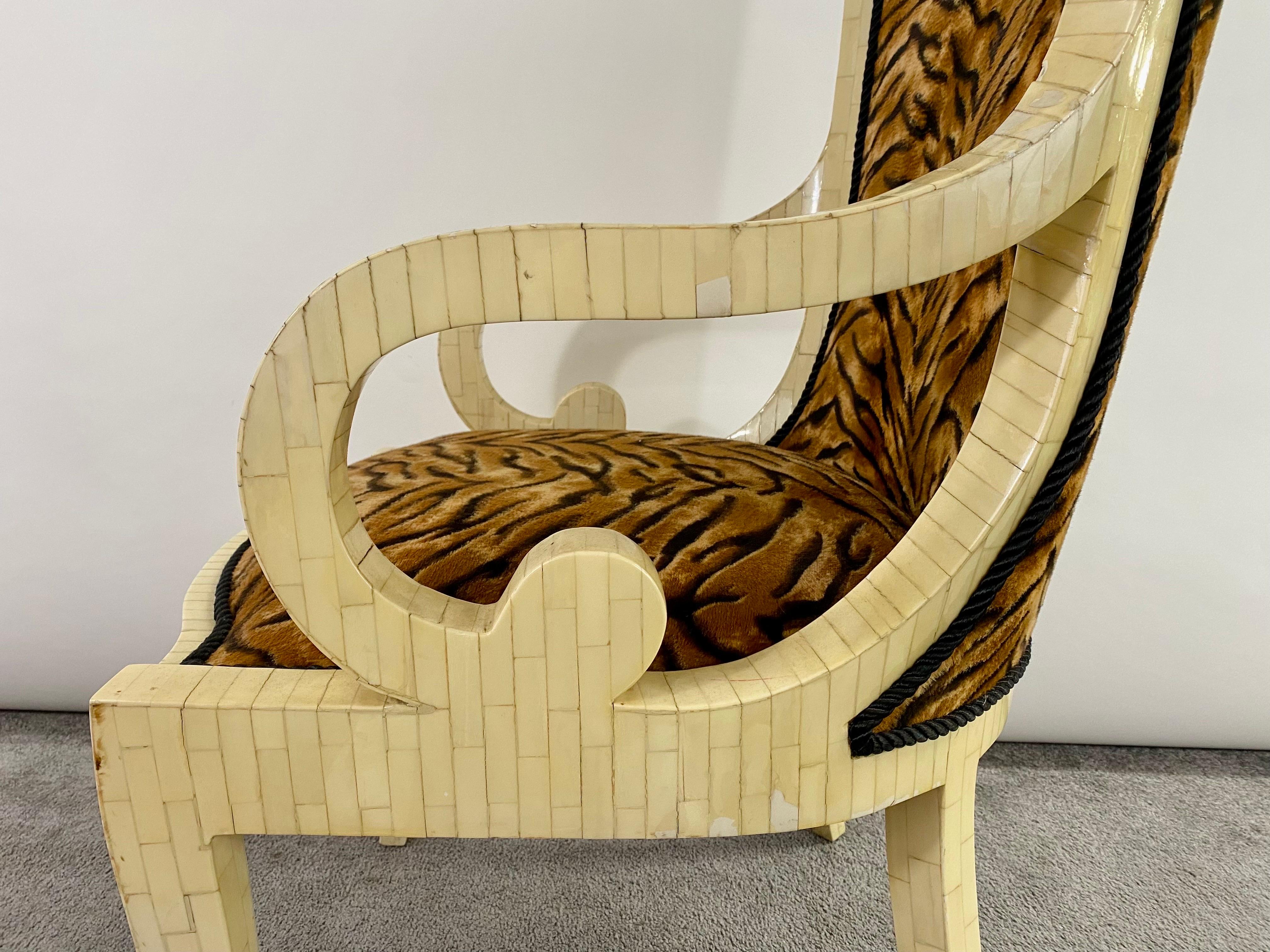 Enrique Garcel Off-White Bone Lounge Chair or Armchair, a Pair  For Sale 2