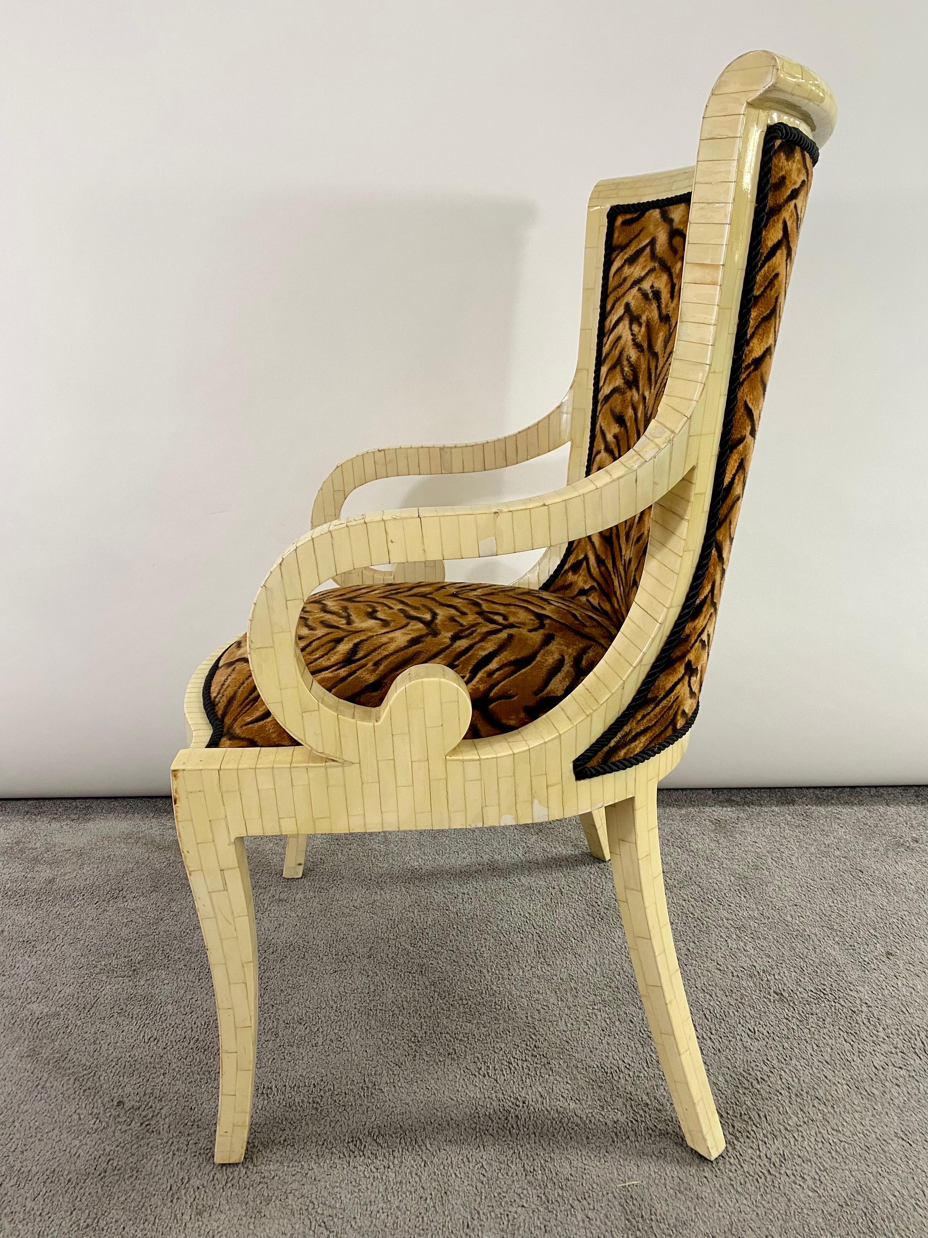 Enrique Garcel Off-White Bone Lounge Chair or Armchair, a Pair  For Sale 1