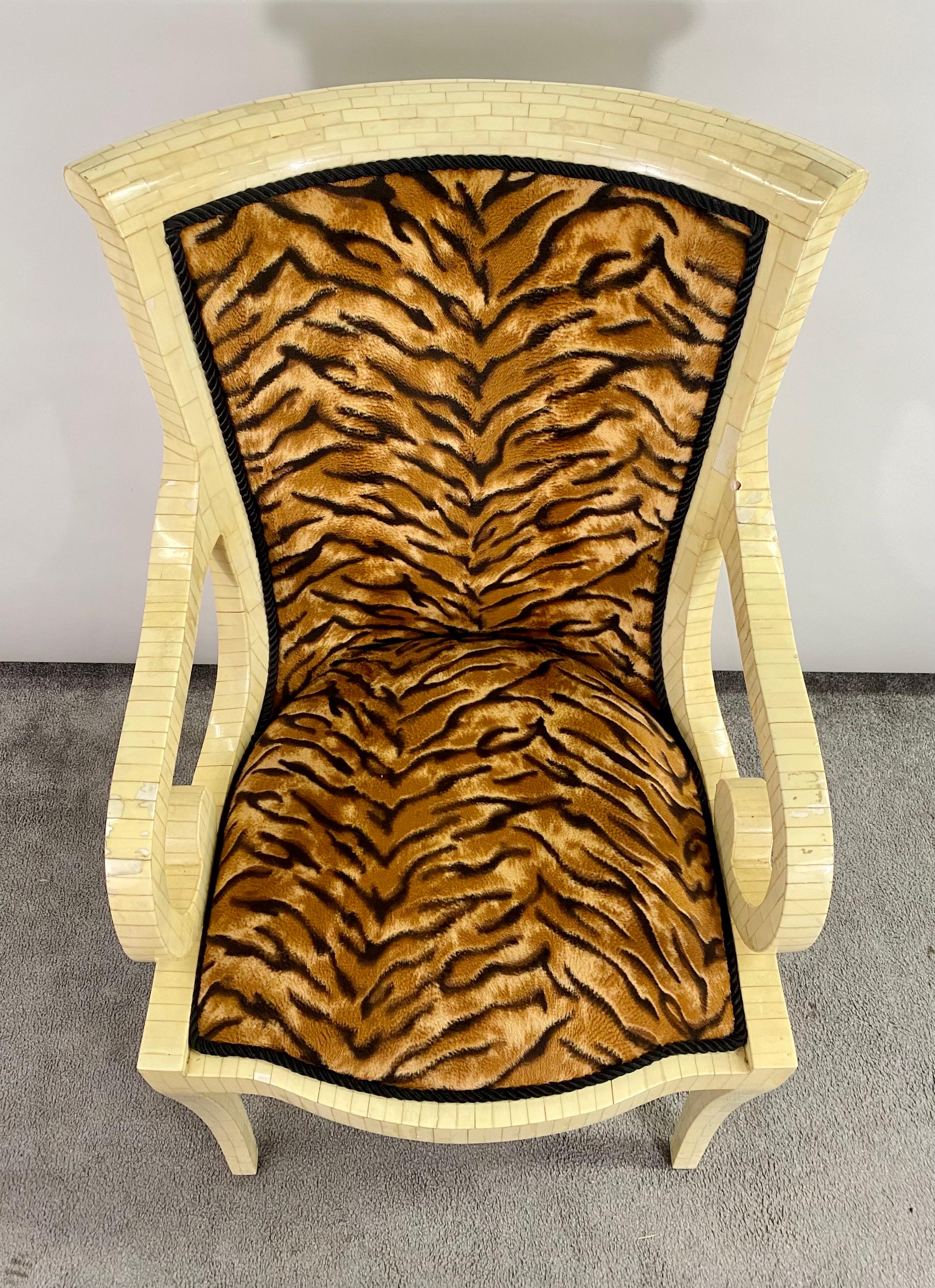 Mid-Century Modern Enrique Garcel Off-White Bone Lounge Chair or Armchair, a Pair  For Sale