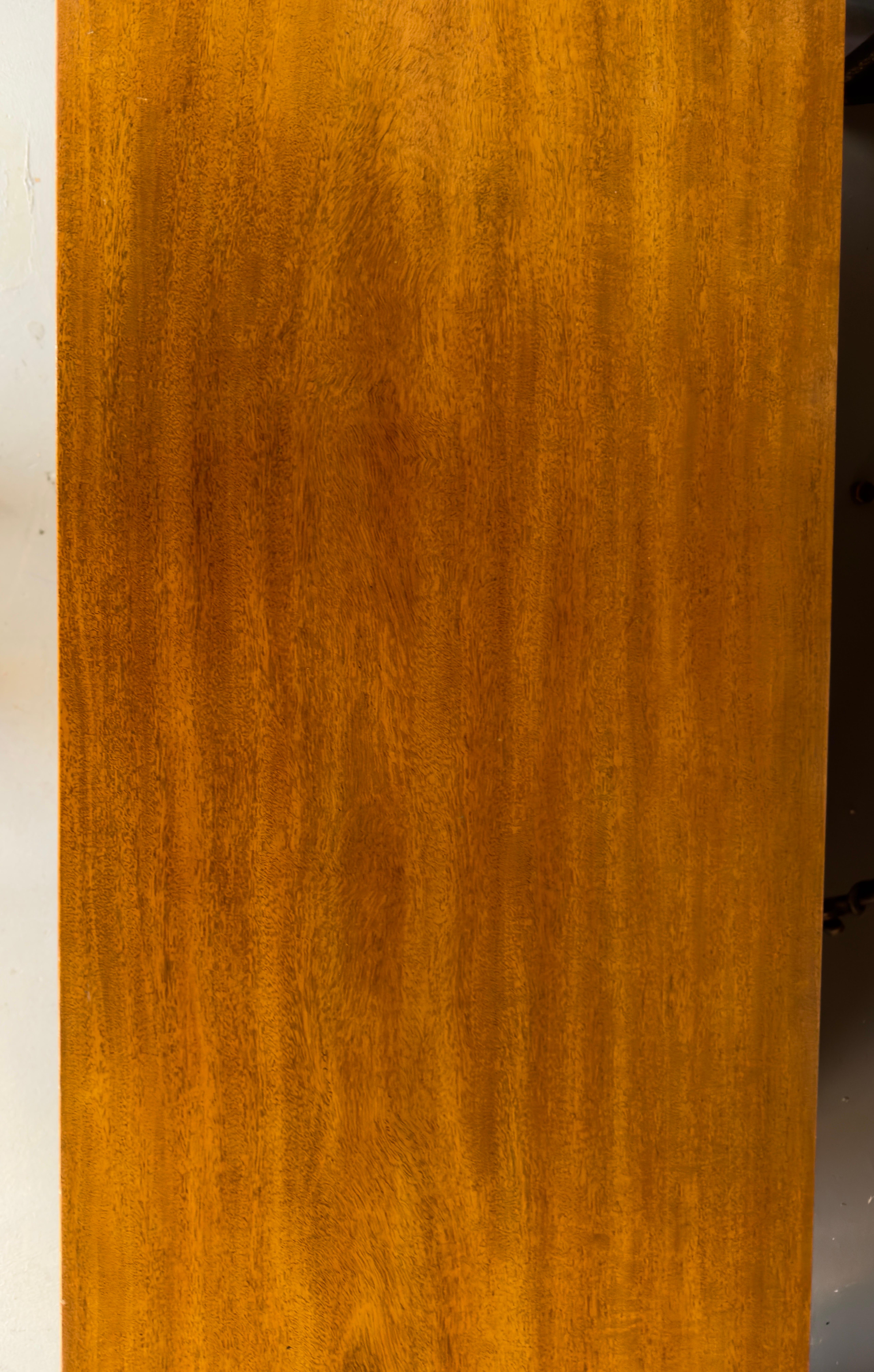 John Widdicomb Mid-Century Modern Walnut Lowboy Dresser or Credenza, Signed  For Sale 8