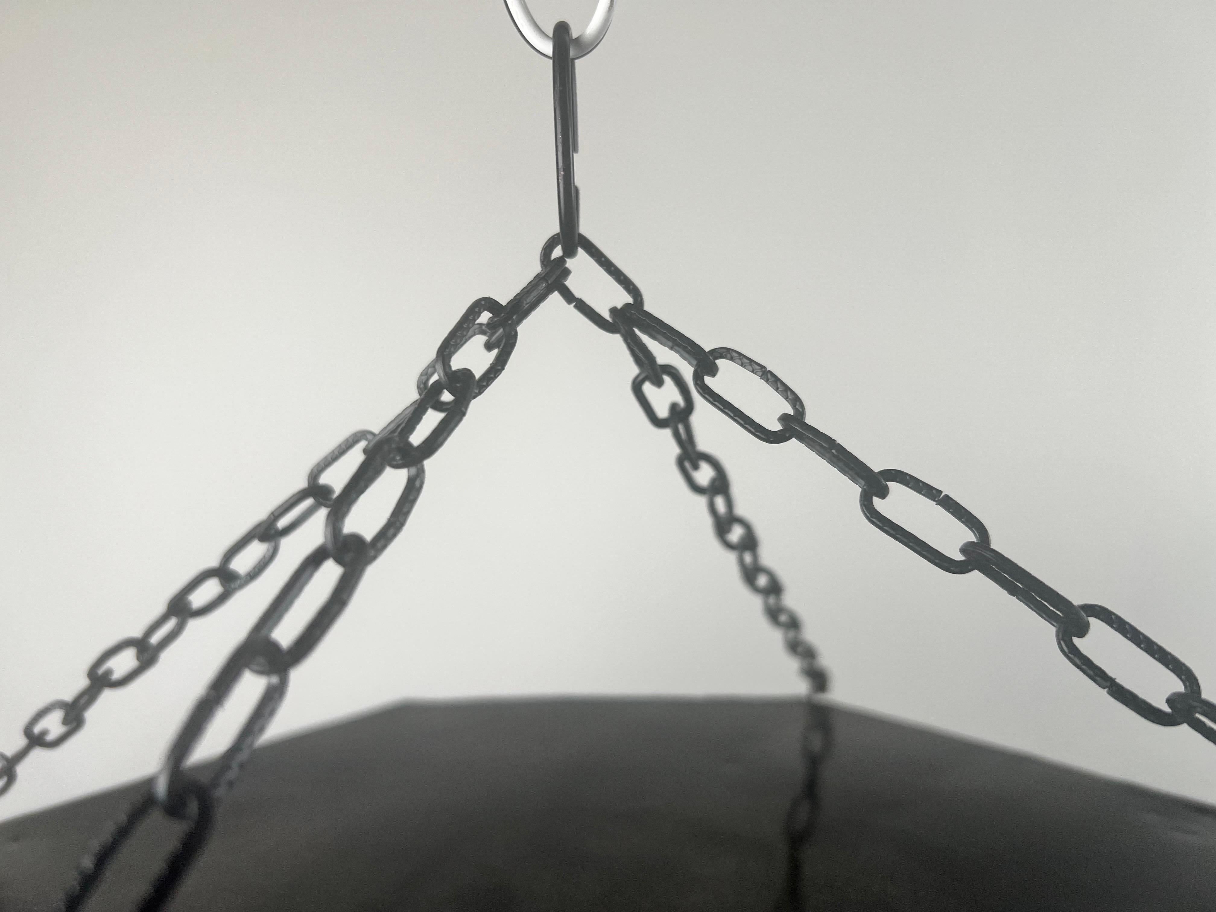 Achteckige Pendelleuchte oder Einbaubeleuchtung aus weißem Milchglas im Art-déco-Stil, Paar im Angebot 7
