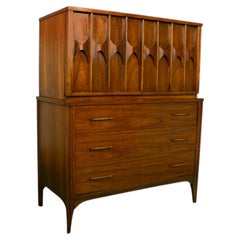 Mid Century Kent Coffey Perspecta Highboy Dresser