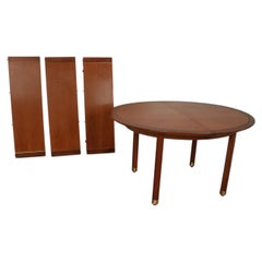 Mid-Century Michael Taylor for Baker Furniture Walnut Extension Dining Table