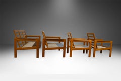 Danish Modern Teak Room Set Sofa Loveseat and pair of Armchairs