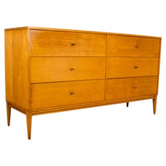 Paul McCobb for Planner Group Mid Century 6 Drawer Lowboy Dresser