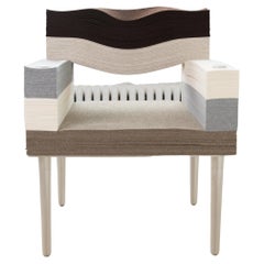 Stacklab  Sessel aus Filz – Wolle aus Merinowolle mit Metallbeinen
