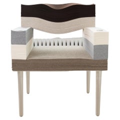 Stacklab Felt Armchair - Merino Wool with Metal Legs