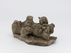 Reconstituted Stone Family of Mice Garden Ornament, England 20th C.