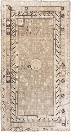 Antique Turkestan Khotan Rug