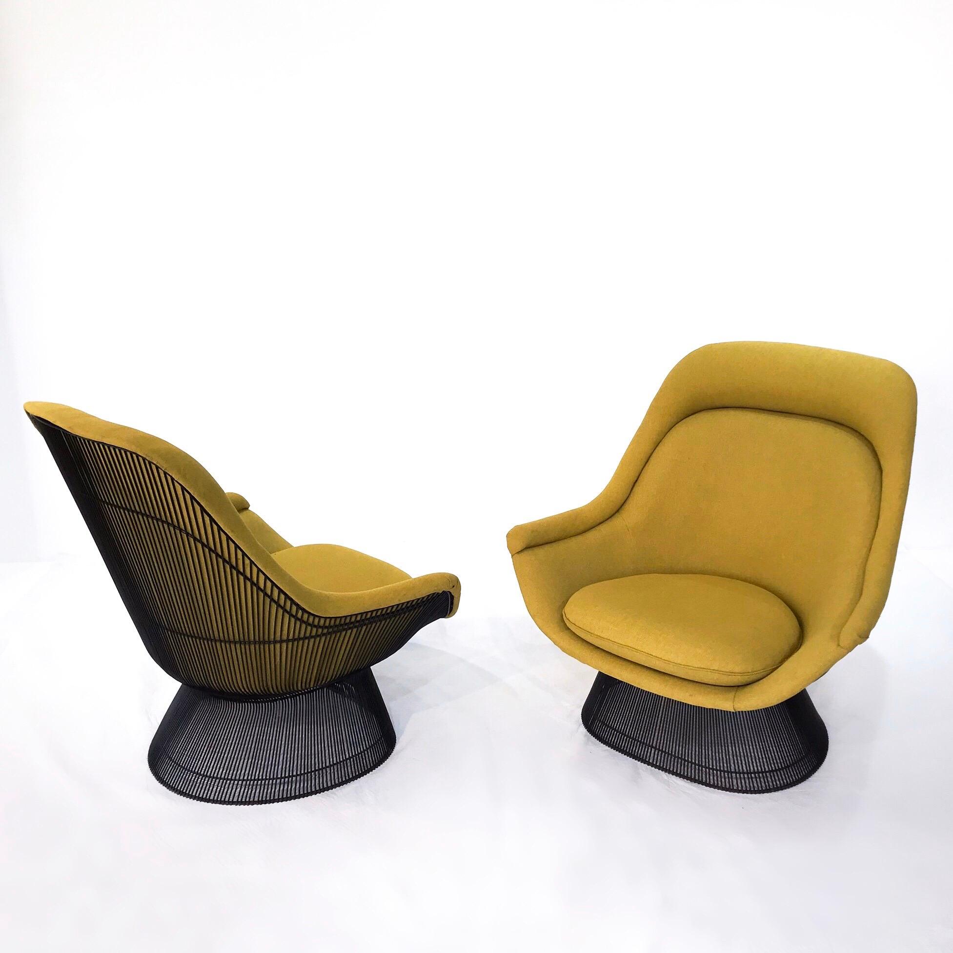 Mid-Century Modern Warren Platner Pair Of  Easy Chairs For Sale