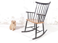 Ilmari Tapiovaara Fanett Rocking Chair, Finnish Mid-Century Modern, 1960s