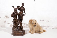 Adrien-Étienne Gaudez Bronze La Fortune Récompense le Travail, France c. 1885