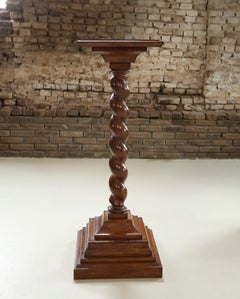 Antique Oak Barley Twist Pedestal or Plant Stand, 109 cm, circa 1920