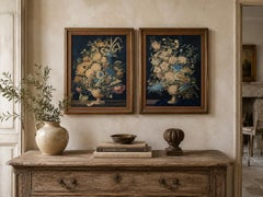 Pair of Dutch Neoclassical Flower Still Lifes, Signed F.M. de Spaen, Dated 1809