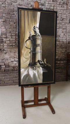 Pewter Guild Flagon Still Life by Marjolein van den Berg, Acrylic, circa 2011
