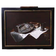 Still Life with Pewter Dish, Book and Beaker by Marjolein van den Berg, c. 2011