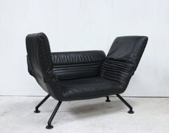 De Sede DS-142 Adjustable Leather Lounge Chair by Winfried Totzek, 1980s