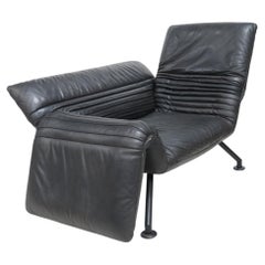 De Sede DS-142 Adjustable Leather Lounge Chair by Winfried Totzek, 1980s