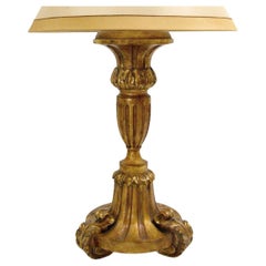 Huge Carved Italian Paladin Giltwood Lamp by Randy Esada Designs