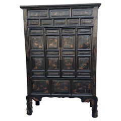 18th C Style Chinese Ming Chinoiserie Cabinet by Burton-Ching