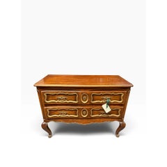 19c Style Italian Gilded Walnut Chest of Drawers Commode