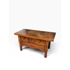Antique 18c British Colonial Rustic Side Table