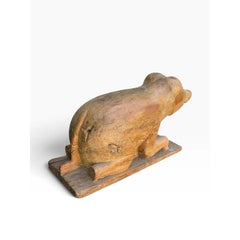 Antique Folk Art Pig Sculpture