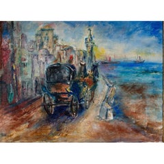 Original Moses Matusovski Expressionist Oil Painting
