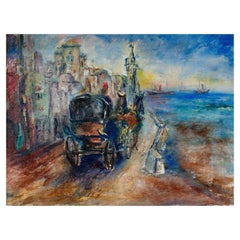 Original Moses Matusovski Expressionist Oil Painting