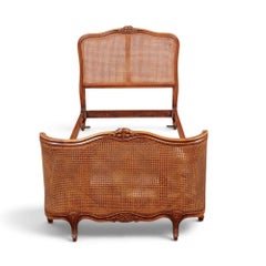 Antique French Provincial Caned Bedframe