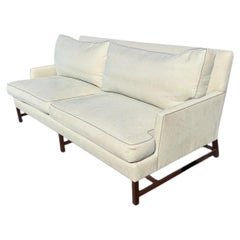 Modern Nancy Corzine Down Filled Linen Upholstered Renee Sofa