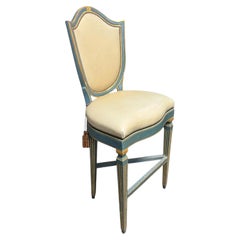 1 of 3 Tall Charles Pollock for William Switzer Shield Back Swivel Barstool