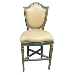 1 of 3 Tall Charles Pollock for William Switzer Shield Back Swivel Barstool