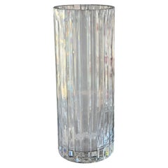 Huge Signed Baccarat Harmonie French Crystal Vase